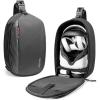 imagetomtoc Carrying Bag for MetaOculus Quest 23Quest Pro VR Gaming Headset Touch Controllers Accessories Lightweight Portable Travel Shoulder Sling Backpack with 2 Pouches for MetaOculus Quest 23
