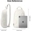 imagetomtoc 10L Puffy Sling Bag Backpack for Women Trendy Quilted Padded Crossbody Bag for 11inch iPad iPad Air M3M2 iPad Pro M5 2025M4 Nintendo Switch 2 Lightweight Puffer Travel Chest Bag DaypackSnowberg