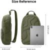imagetomtoc 10L Puffy Sling Bag Backpack for Women Trendy Quilted Padded Crossbody Bag for 11inch iPad iPad Air M3M2 iPad Pro M5 2025M4 Nintendo Switch 2 Lightweight Puffer Travel Chest Bag DaypackGreenlands