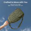 imagetomtoc 10L Puffy Sling Bag Backpack for Women Trendy Quilted Padded Crossbody Bag for 11inch iPad iPad Air M3M2 iPad Pro M5 2025M4 Nintendo Switch 2 Lightweight Puffer Travel Chest Bag DaypackGreenlands
