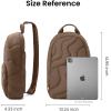 imagetomtoc 10L Puffy Sling Bag Backpack for Women Trendy Quilted Padded Crossbody Bag for 11inch iPad iPad Air M3M2 iPad Pro M5 2025M4 Nintendo Switch 2 Lightweight Puffer Travel Chest Bag DaypackEarthshade