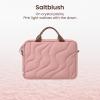 imagetomtoc 1314 Inch Protective Puffy Laptop Carrying Bag for Women Lightweight Laptop Briefcase Fits 14inch MacBook Pro M5 2025 ampamp Other 13quot14quot Computers Work Bag Case Handbag with Organized StorageSaltblush