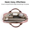 imagetomtoc 1314 Inch Protective Puffy Laptop Carrying Bag for Women Lightweight Laptop Briefcase Fits 14inch MacBook Pro M5 2025 ampamp Other 13quot14quot Computers Work Bag Case Handbag with Organized StorageSaltblush