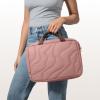 imagetomtoc 1314 Inch Protective Puffy Laptop Carrying Bag for Women Lightweight Laptop Briefcase Fits 14inch MacBook Pro M5 2025 ampamp Other 13quot14quot Computers Work Bag Case Handbag with Organized StorageSaltblush