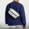 imagetomtoc 35L XPac Sling Bag with RFID Blocking Crossbody Bag Minimalist Chest Shoulder Pack for MenWomen Waterresistant Lightweight Casual Funny Pack for TravelDaily CommuteXpac White