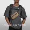 imagetomtoc 35L XPac Sling Bag with RFID Blocking Crossbody Bag Minimalist Chest Shoulder Pack for MenWomen Waterresistant Lightweight Casual Funny Pack for TravelDaily CommuteKhaki