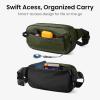 imagetomtoc 35L XPac Sling Bag with RFID Blocking Crossbody Bag Minimalist Chest Shoulder Pack for MenWomen Waterresistant Lightweight Casual Funny Pack for TravelDaily CommuteXPac Olive