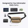 imagetomtoc 35L XPac Sling Bag with RFID Blocking Crossbody Bag Minimalist Chest Shoulder Pack for MenWomen Waterresistant Lightweight Casual Funny Pack for TravelDaily CommuteKhaki