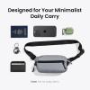 imagetomtoc 35L XPac Sling Bag with RFID Blocking Crossbody Bag Minimalist Chest Shoulder Pack for MenWomen Waterresistant Lightweight Casual Funny Pack for TravelDaily CommuteLight Gray