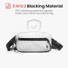 imagetomtoc 35L XPac Sling Bag with RFID Blocking Crossbody Bag Minimalist Chest Shoulder Pack for MenWomen Waterresistant Lightweight Casual Funny Pack for TravelDaily CommuteXpac White