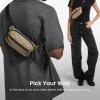 imagetomtoc 35L XPac Sling Bag with RFID Blocking Crossbody Bag Minimalist Chest Shoulder Pack for MenWomen Waterresistant Lightweight Casual Funny Pack for TravelDaily CommuteKhaki