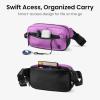 imagetomtoc 35L XPac Sling Bag with RFID Blocking Crossbody Bag Minimalist Chest Shoulder Pack for MenWomen Waterresistant Lightweight Casual Funny Pack for TravelDaily CommuteXPac Purple