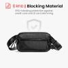 imagetomtoc 35L XPac Sling Bag with RFID Blocking Crossbody Bag Minimalist Chest Shoulder Pack for MenWomen Waterresistant Lightweight Casual Funny Pack for TravelDaily CommuteXPac Black
