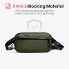 imagetomtoc 35L XPac Sling Bag with RFID Blocking Crossbody Bag Minimalist Chest Shoulder Pack for MenWomen Waterresistant Lightweight Casual Funny Pack for TravelDaily CommuteXPac Olive