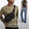 imagetomtoc 35L XPac Sling Bag with RFID Blocking Crossbody Bag Minimalist Chest Shoulder Pack for MenWomen Waterresistant Lightweight Casual Funny Pack for TravelDaily CommuteBlack