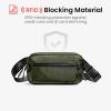 imagetomtoc 35L XPac Sling Bag with RFID Blocking Crossbody Bag Minimalist Chest Shoulder Pack for MenWomen Waterresistant Lightweight Casual Funny Pack for TravelDaily CommuteXPac Olive