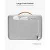imagetomtoc 360 Protective Laptop Carrying Case for 13inch MacBook Air M4A3240 2025 M3A3113 M2A2681 M1A2337 MacBook Pro M2A2686 WaterResistant Laptop Bag for 13quot iPad Pro M4iPad Air M3 M2Light Gray
