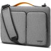 imagetomtoc 360 Protective Laptop Shoulder Bag for 156 Inch Laptop Fit Acer Aspire 357 Dell InspironXPS ASUS ROGTUF Lenovo ThinkPad LETPV Waterproof Accessory CaseGray