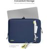 imagetomtoc 360 Protective Laptop Sleeve Set for 13inch MacBook Air M4A3240 2025 M3A3113 M2A2681 M1A2337 13inch MacBook Pro M2A2686 M1A2338 WaterResistant Laptop Case with Accessory PouchNavy Blue