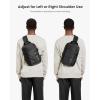 imagetomtoc 5L Compact Sling Backpack for Men Women Lightweight Crossbody Shoulder Bag for 11 inch iPad Pro M5M4 iPad Air M3M2 11quot iPad A16 Nintendo Switch 2Rog Xbox Ally X EDC Daypack  XS SizeBlack