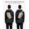 imagetomtoc 5L Compact Sling Backpack for Men Women Lightweight Crossbody Shoulder Bag for 11 inch iPad Pro M5M4 iPad Air M3M2 11quot iPad A16 Nintendo Switch 2Rog Xbox Ally X EDC Daypack  XS SizeKhaki