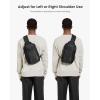 imagetomtoc 5L Compact Sling Backpack for Men Women Lightweight Crossbody Shoulder Bag for 11 inch iPad Pro M5M4 iPad Air M3M2 11quot iPad A16 Nintendo Switch 2Rog Xbox Ally X EDC Daypack  XS SizeBlack