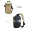 imagetomtoc 5L Compact Sling Backpack for Men Women Lightweight Crossbody Shoulder Bag for 11 inch iPad Pro M5M4 iPad Air M3M2 11quot iPad A16 Nintendo Switch 2Rog Xbox Ally X EDC Daypack  XS SizeKhaki