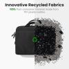 imagetomtoc A33 Slim 1516 Inch Laptop Shoulder Bag for MacBook AirPro M4M3 Briefcase with Accessory ampamp Document Storage WaterResistant ampamp Durable Recycled FabricBlack
