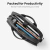 imagetomtoc A33 Slim 1516 Inch Laptop Shoulder Bag for MacBook AirPro M4M3 Briefcase with Accessory ampamp Document Storage WaterResistant ampamp Durable Recycled FabricBlack