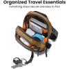 imagetomtoc AviatorT37 Travel Crossbody Sling Bag with RFID Blocking Holds 46 Passports with Antitheft Lockable Zippers Multiple Pockets for Cards ampamp Documents  Organizer for Daily UseXpac Brown