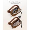 imagetomtoc Belt Bag with RFID Blocking 15L Cross Body Fanny Pack for Women Men Sling Waist Bags with Adjustable Strap for Travel WalkCaramel