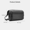 imagetomtoc Compact EDC Sling Bag Minimalist Chest Shoulder Backpack Crossbody Bag for Men Women Lightweight Carry Casual BagBlackm