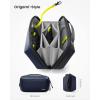 imagetomtoc Electronic Organizer Accessory Pouch for MacBook Charger Cables Power Bank Hard Drive Cords Waterresistant Storage Bag with Removable Card Slots for USB Adapter Memory Card BlackNavy Blue
