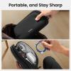 imagetomtoc Electronics Organizer Travel Case Water Resistant Travel Bag Cable Organizer for Essentials Tech Pouch Accessories Carry Storage for Cord Phone Cables Airpods USB Flash Drive Daily ItemsBlack