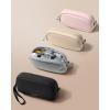 imagetomtoc Electronics Organizer Travel Case Water Resistant Travel Bag Cable Organizer for Essentials Tech Pouch Accessories Carry Storage for Cord Phone Cables Airpods USB Flash Drive Daily ItemsPink