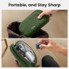 imagetomtoc Electronics Organizer Travel Case Water Resistant Travel Bag Cable Organizer for Essentials Tech Pouch Accessories Carry Storage for Cord Phone Cables Airpods USB Flash Drive Daily ItemsGreen