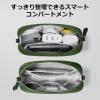 imagetomtoc Electronics Organizer Travel Case Water Resistant Travel Bag Cable Organizer for Essentials Tech Pouch Accessories Carry Storage for Cord Phone Cables Airpods USB Flash Drive Daily ItemsGreen