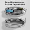 imagetomtoc Electronics Organizer Travel Case Water Resistant Travel Bag Cable Organizer for Essentials Tech Pouch Accessories Carry Storage for Cord Phone Cables Airpods USB Flash Drive Daily ItemsGray