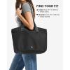 imagetomtoc Laptop Tote Bag for Women 1516 Inch Laptop Work Bag with Device Compartment for MacBook 125L Medium Capacity Office Computer Shoulder Bag Briefcase for Business Travel College TeacherBlack