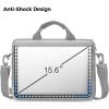 imagetomtoc Protective Laptop Shoulder Bag for 156 Inch Universal HP Dell Acer ASUS Lenovo Laptop Chromebook Ultrabook MultiFunctional Business Laptop Briefcase for 15 16 In MacBook AirPro M4M3M2M1Gray
