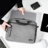 imagetomtoc Protective Laptop Shoulder Bag for 156 Inch Universal HP Dell Acer ASUS Lenovo Laptop Chromebook Ultrabook MultiFunctional Business Laptop Briefcase for 15 16 In MacBook AirPro M4M3M2M1Gray
