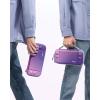 imagetomtoc Slim Carrying Case for Nintendo SwitchOLED Model Protective Switch Sleeve with 10 Game Cartridges Hard Portable Travel Carry Case with Original Patent and Military Grade Protection BlackIris Purple
