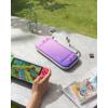 imagetomtoc Slim Carrying Case for Nintendo SwitchOLED Model Protective Switch Sleeve with 10 Game Cartridges Hard Portable Travel Carry Case with Original Patent and Military Grade Protection BlackIris Purple