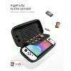 imagetomtoc Slim Carrying Case for Nintendo SwitchOLED Model Protective Switch Sleeve with 10 Game Cartridges Hard Portable Travel Carry Case with Original Patent and Military Grade Protection BlackForest Green