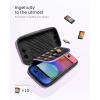 imagetomtoc Slim Carrying Case for Nintendo SwitchOLED Model Protective Switch Sleeve with 10 Game Cartridges Hard Portable Travel Carry Case with Original Patent and Military Grade Protection BlackIris Purple