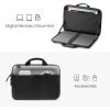 imagetomtoc Slim Hard Case for 13inch MacBook Air M3 2024 M2A2681 M1A2337 MacBook Pro 20222016 M2A2686 M1A2338 Organized Protective Shoulder Bag with Tablet Pocket for Up to 11 iPad AirProGray