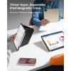 imagetomtoc Smart Folio Vertical Case for 129inch iPad Pro 6th5th4th3rd Gen 20222018 3Layer Separable Slim Protective Magnetic Stand Cover with 4 Using Modes Apple Pencil Protective Flap