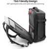imagetomtoc Travel Backpack 40L TSA Friendly Flight Approved Carryon Luggage Hand Waterresistant Lightweight Business Rucksack Durable Large Weekender Bag Daypack Fits 173 Inch LaptopBlack