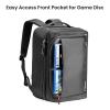 imagetomtoc Travel Backpack Protective Carrying Case Storage Bag Console Headset 2 Game Discs Controller Charging Station