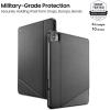 imagetomtoc Vertical Case for iPad Pro M2ampampM1 129inch 6th5th Gen 20212022 Slim Protective AntiBend Cover with Magnetic Stand for 3 Use Modes Support Wireless iPad Pencil Charging BlackBlack